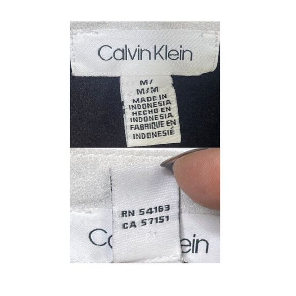 Black Collar Exposed with Roll up Sleeve Blouse Size M - Picture 8 of 15